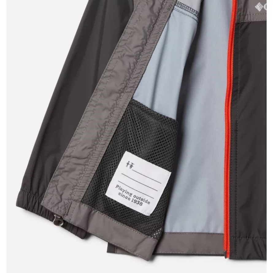 Shark/City Grey Boys' Toddler Glennaker Rain Jacket Columbia