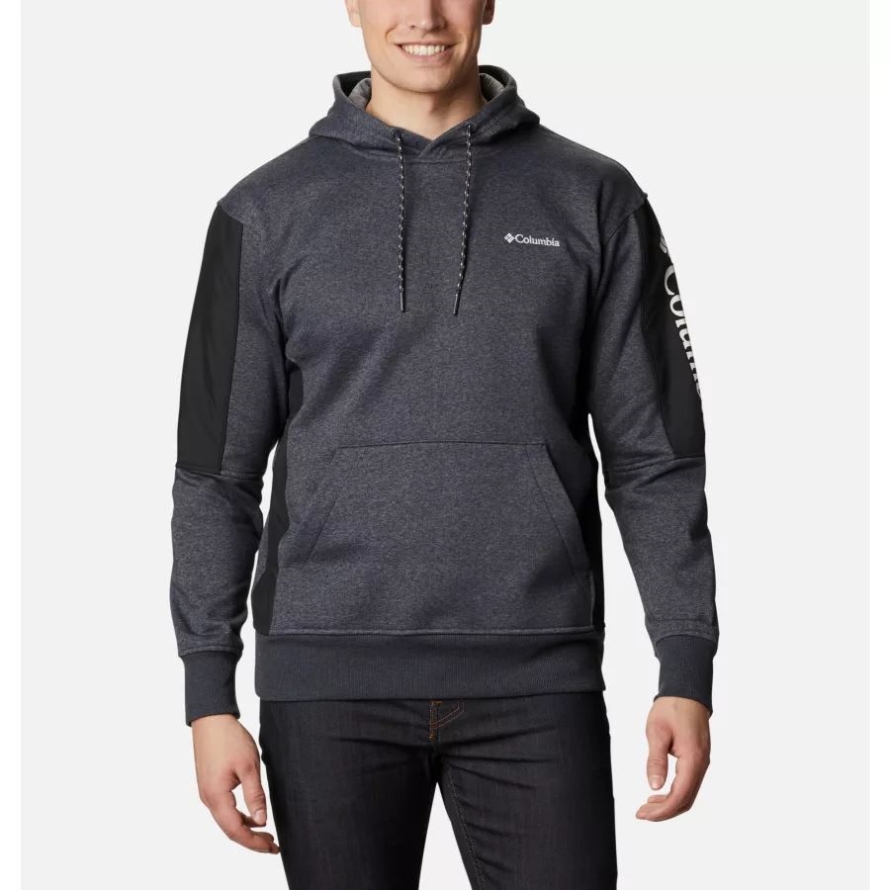 Shark Heather/Black Columbia Men's Minam River Hoodie