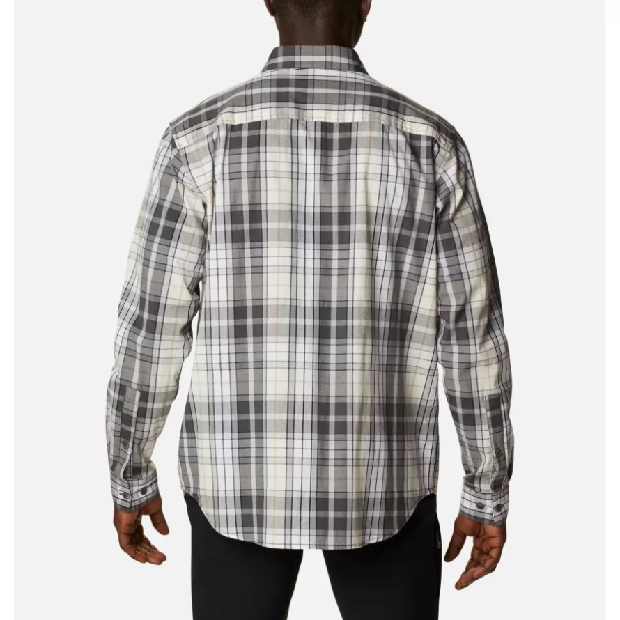 Shark Multi Plaid Columbia Men's Rapid Rivers II Long Sleeve Shirt Tall