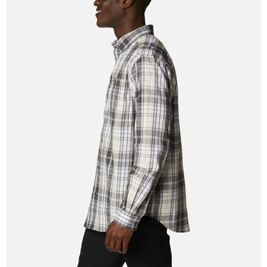Shark Multi Plaid Columbia Men's Rapid Rivers II Long Sleeve Shirt Tall