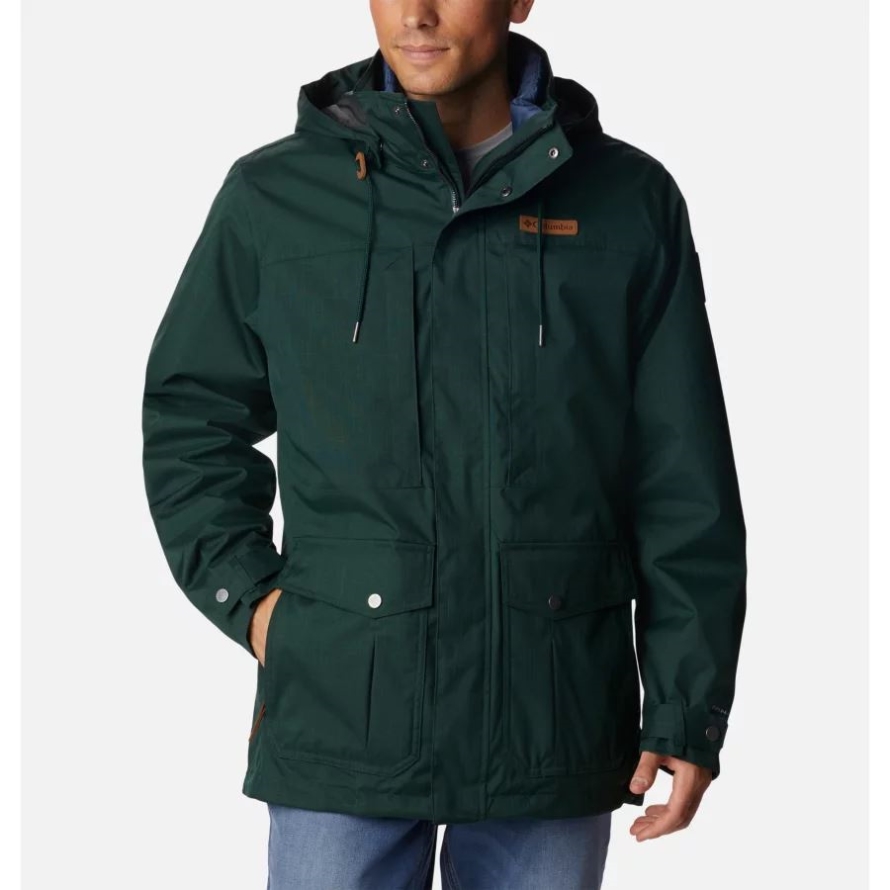 Spruce Columbia Men's Horizons Pine 3-in-1 Waterproof Jacket