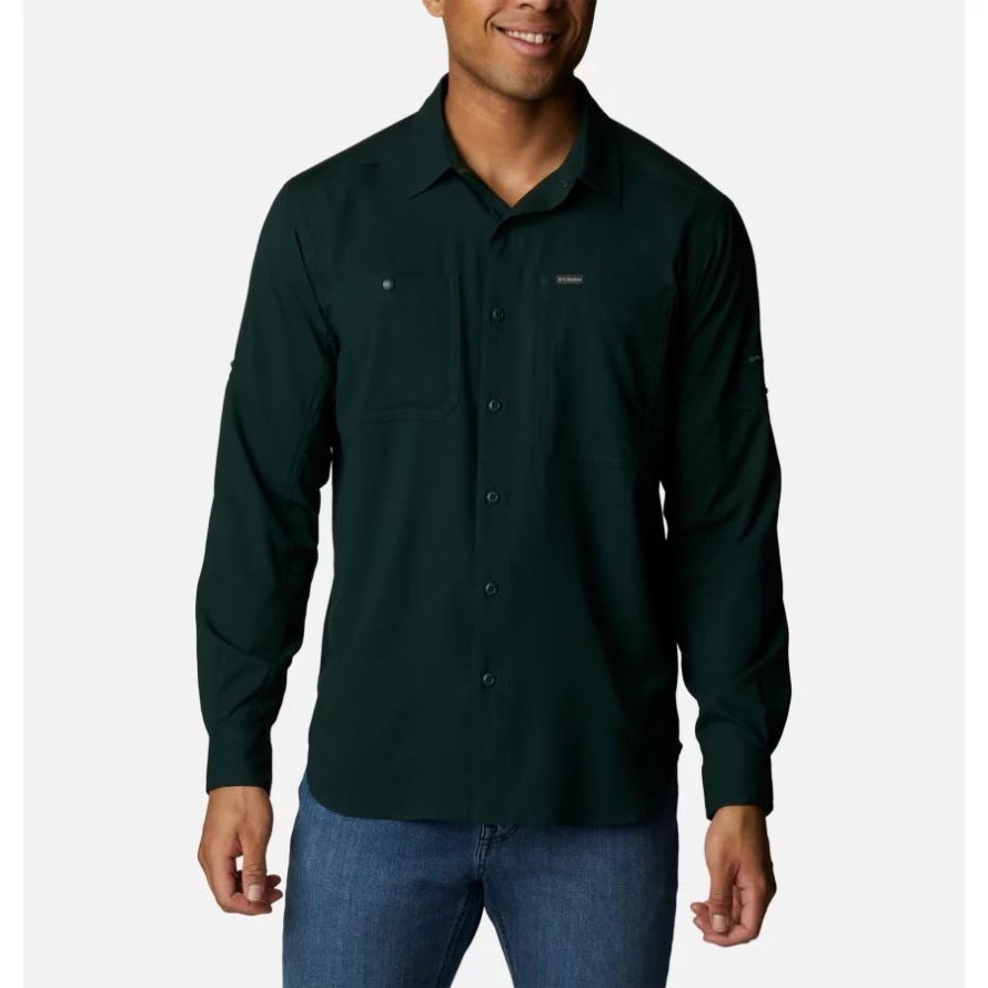 Spruce Men's Silver Ridge Utility Lite Long Sleeve Shirt Columbia