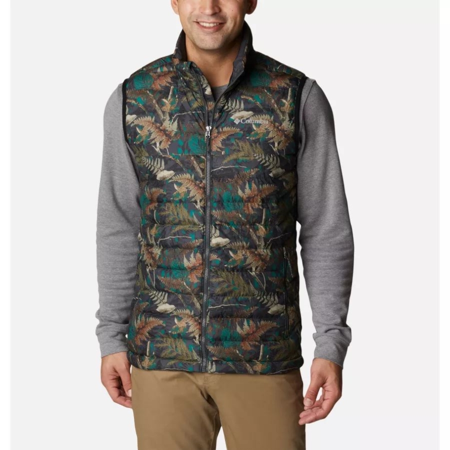 Spruce North Woods Print Men's Powder Lite Insulated Vest Columbia