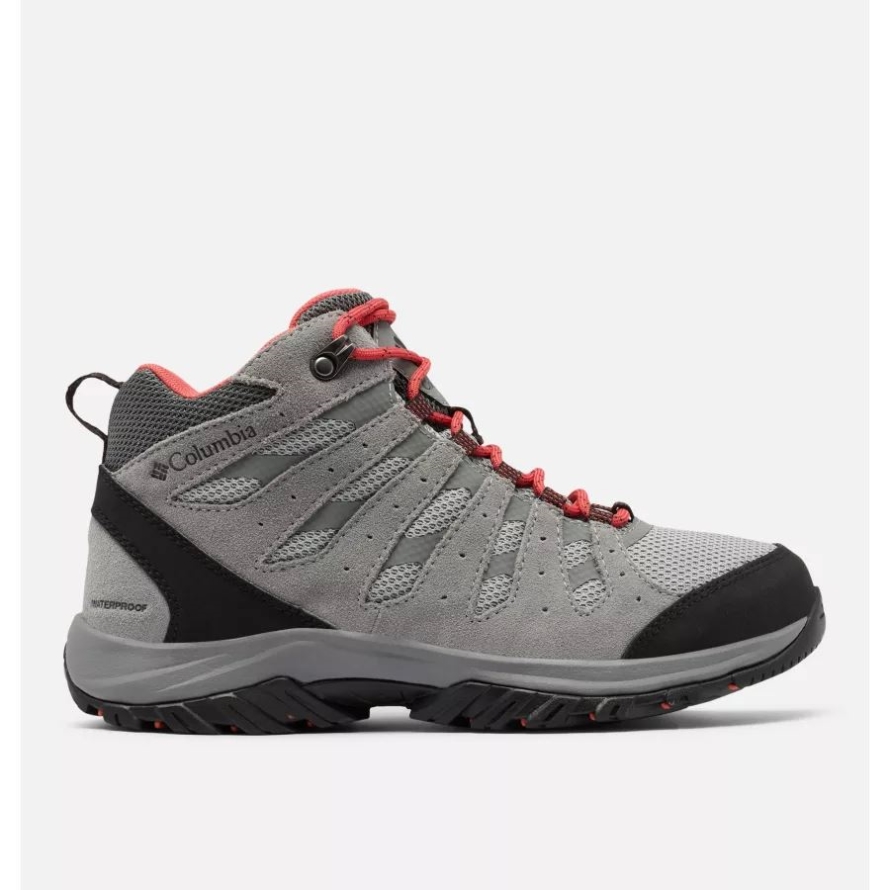 Steam/Red Coral Women's Redmond III Mid Waterproof Walking Boot Columbia