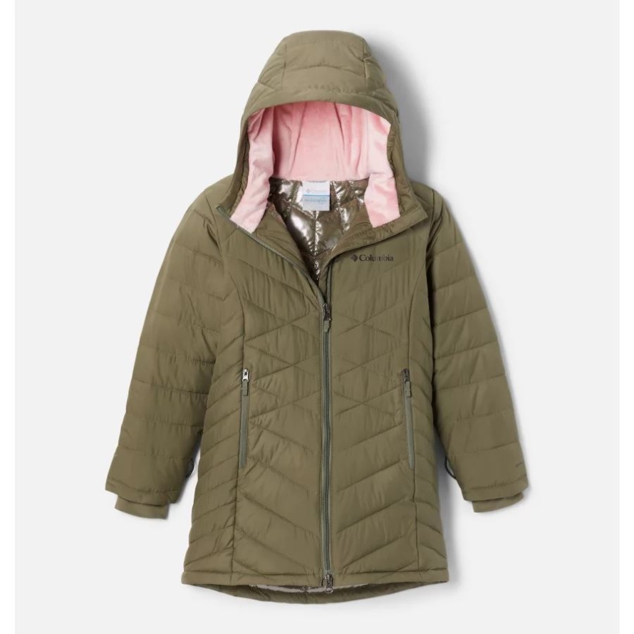 Stone Green Columbia Girls' Heavenly Long Jacket