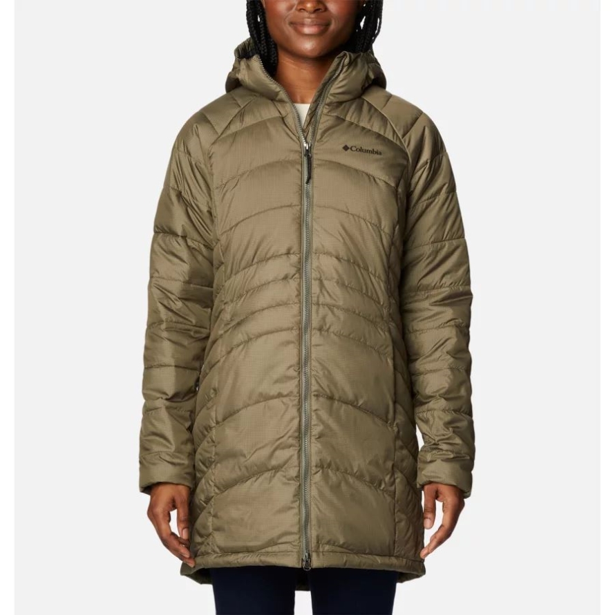 Stone Green Columbia Women's Karis Gale Long Jacket