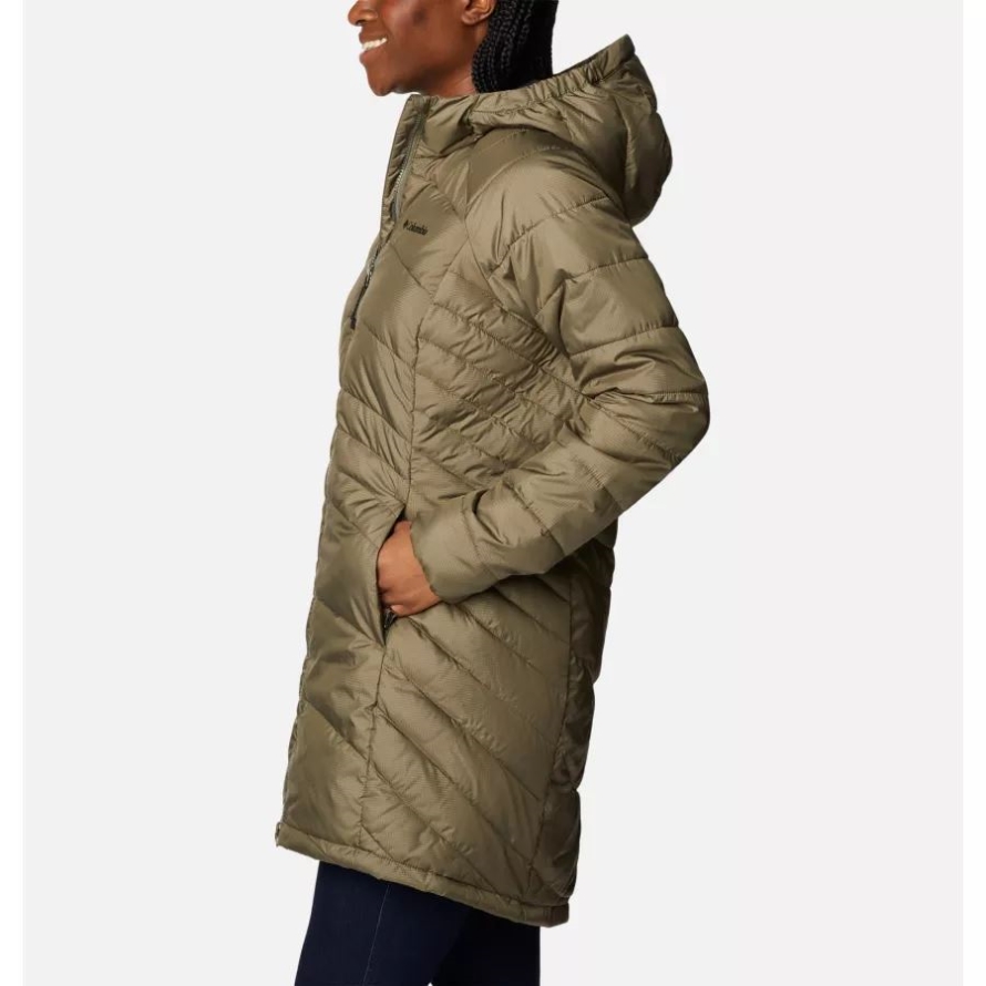 Stone Green Columbia Women's Karis Gale Long Jacket