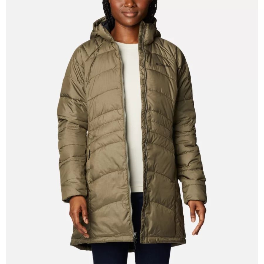 Stone Green Columbia Women's Karis Gale Long Jacket