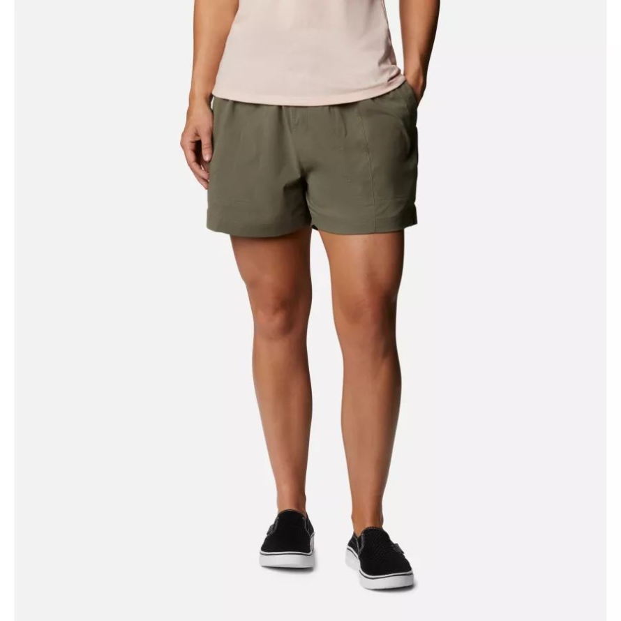 Stone Green Columbia Women's Uptown Crest Shorts
