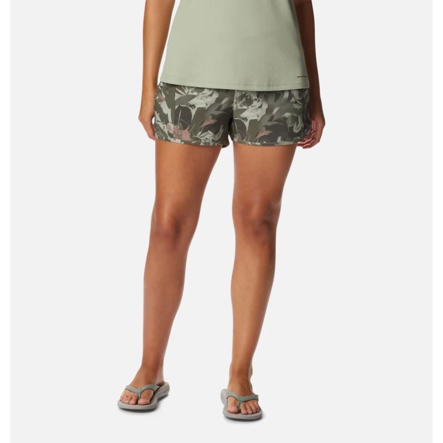 Stone Green/Floriculture Women's Pleasant Creek Stretch Shorts Columbia