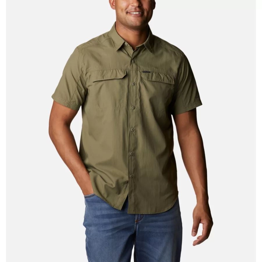 Stone Green Men's Silver Ridge 2.0 Short Sleeve Shirt Columbia