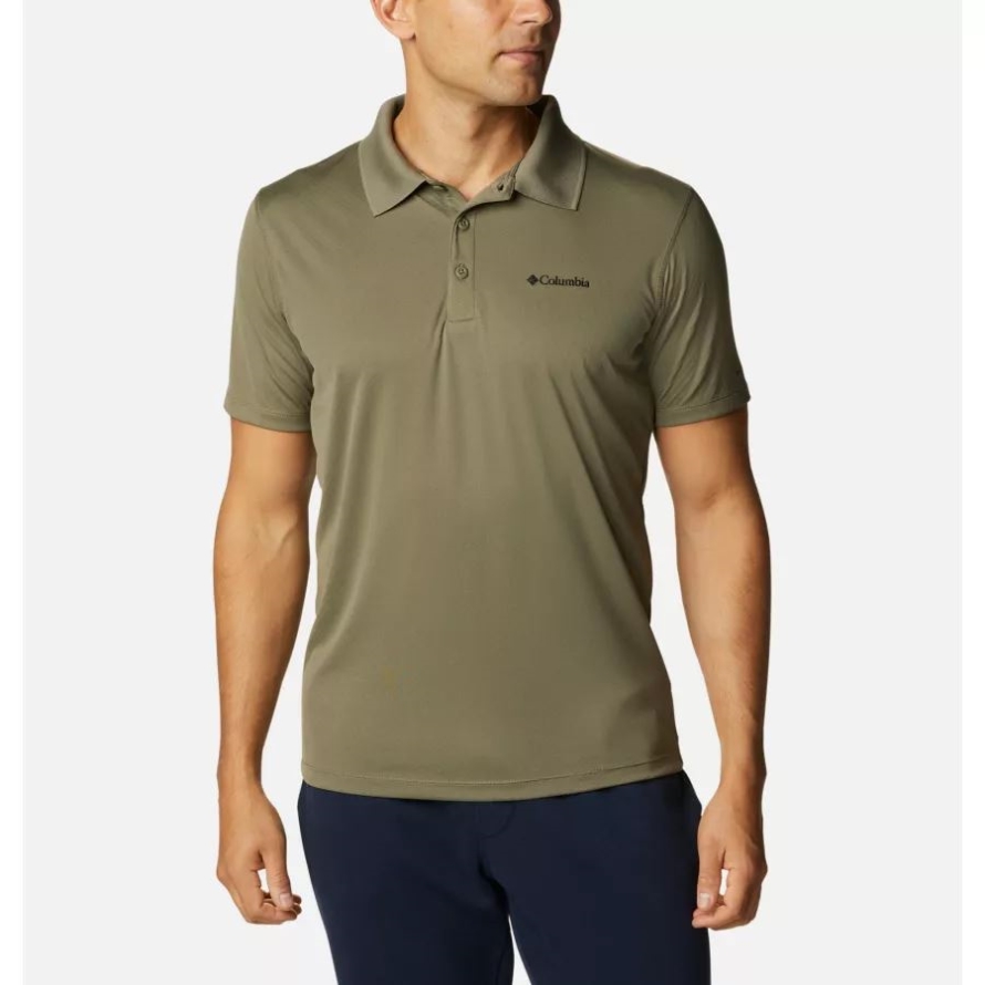 Stone Green Men's Zero Rules Polo Columbia