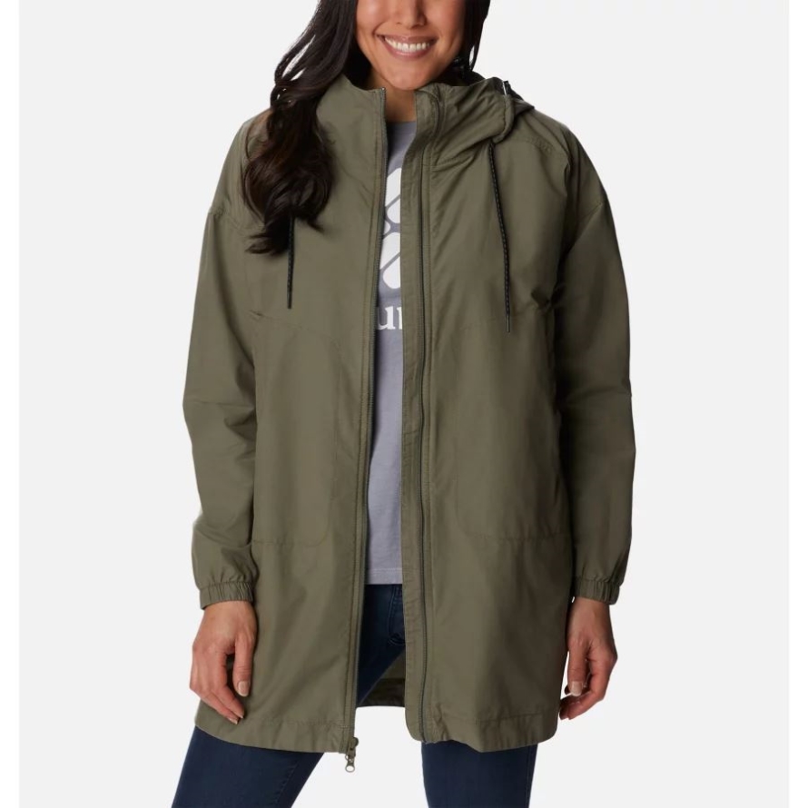 Stone Green Women's Little Fields Long Jacket Columbia