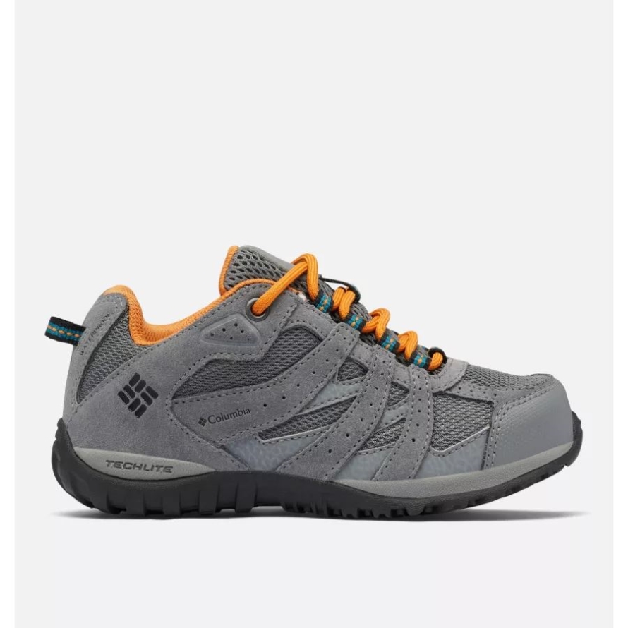 Ti Grey Steel/Gold Amber Columbia Little Kids' Redmond Waterproof Shoe