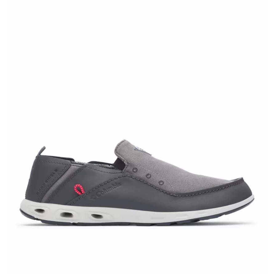 Titanium MHW/Bright Red Men's PFG Bahama Vent Shoe Wide Columbia