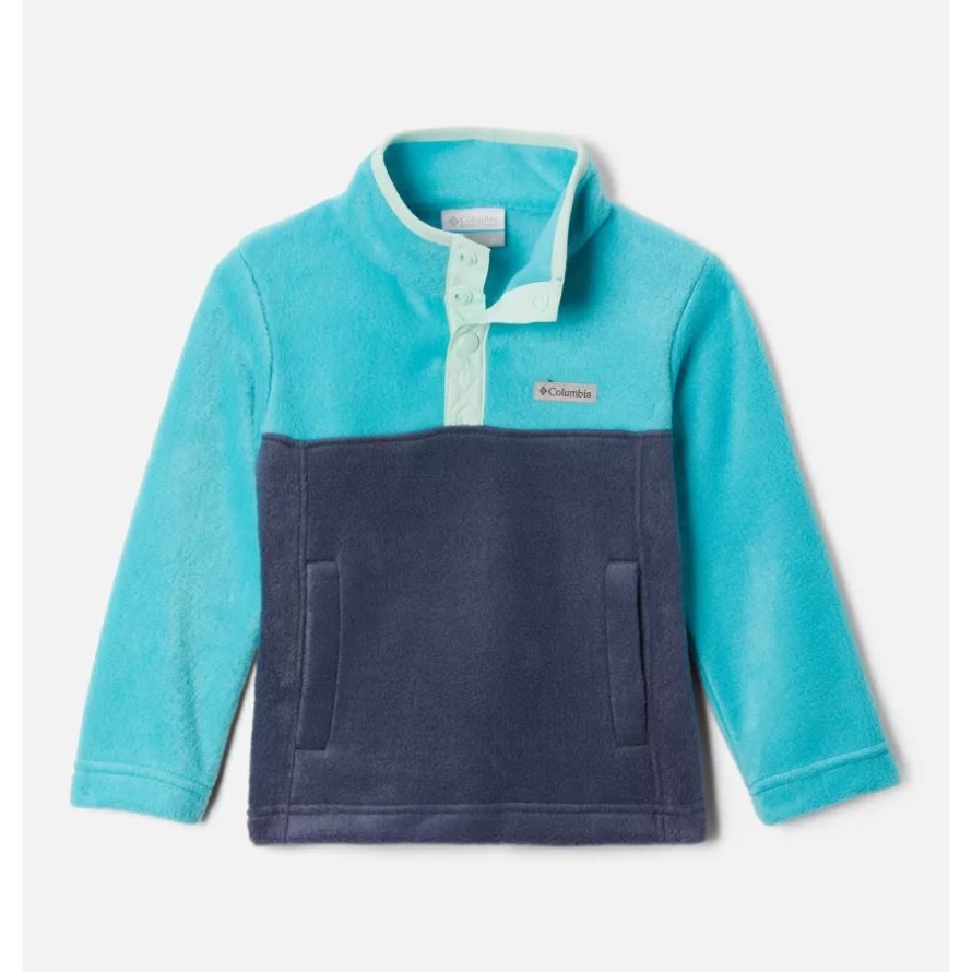 Toddler Steens Mtn Quarter Snap Fleece Pullover Nocturnal/Geyser Columbia