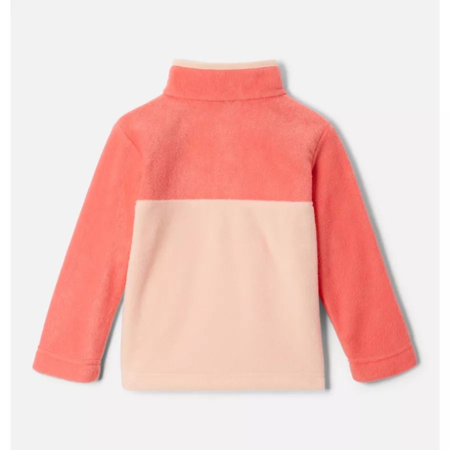 Toddler Steens Mtn Quarter Snap Fleece Pullover Peach Blossom/Blush Pink Columbia