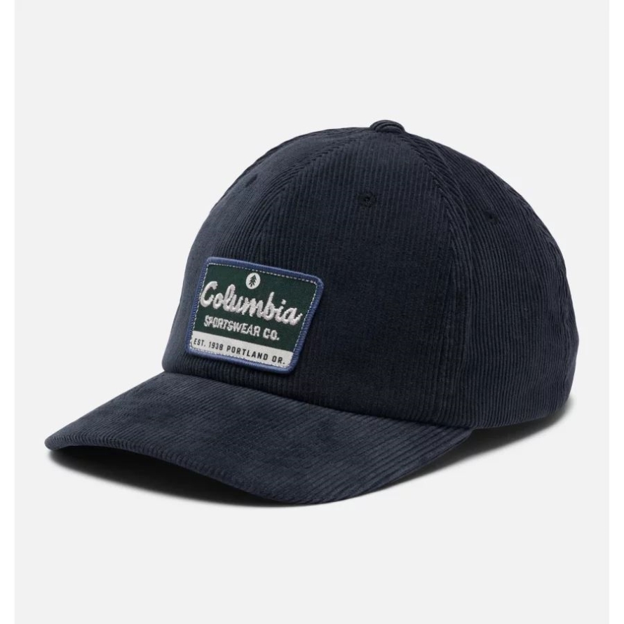 Unisex Lodge Dad Cap Collegiate Navy Corduroy/Park Patch Columbia