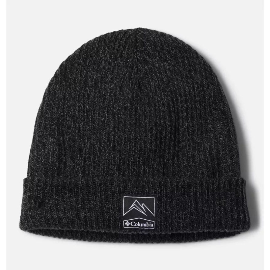 Unisex Whirlibird Cuffed Beanie Black/Graphite Marled Columbia