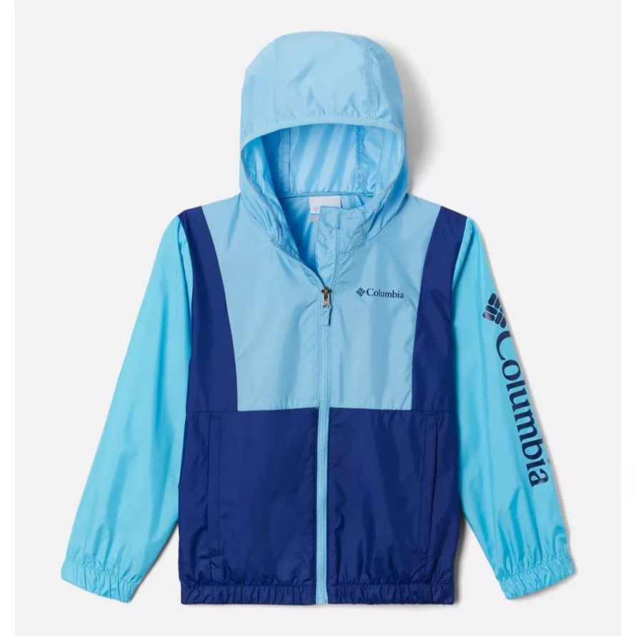 Vista Blue/Atoll/Dark Sapphire Girls' Lily Basin Jacket Columbia