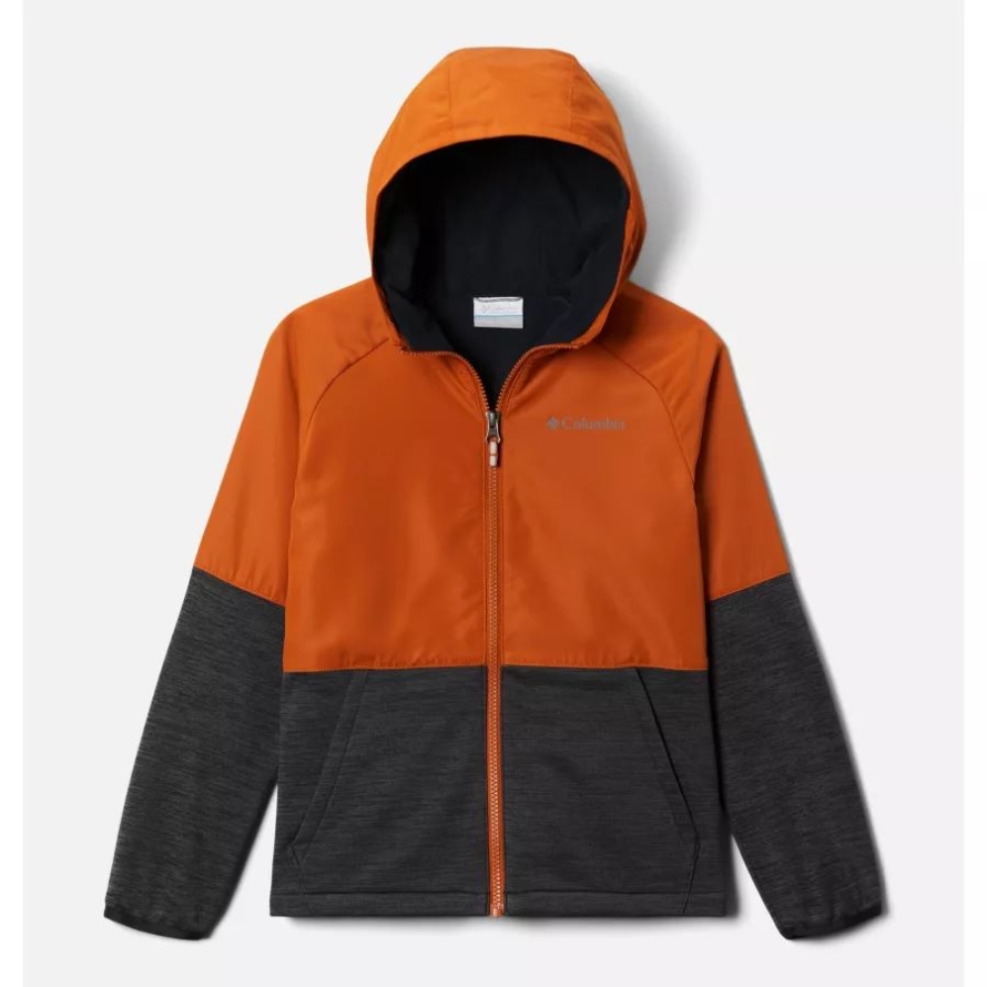Warm Copper/Black Heather Columbia Boy's Out-Shield Dry Fleece