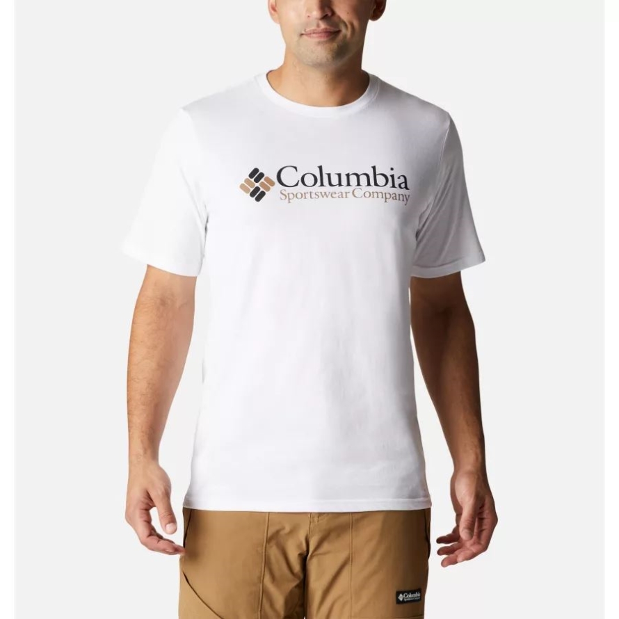 White/CSC Retro Logo Men's CSC Basic Logo Tee Columbia