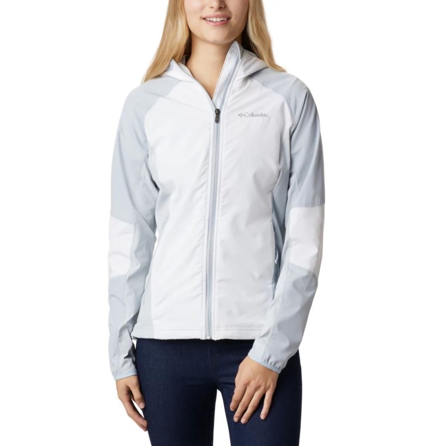 White/Cirrus Grey Columbia Women's Sweet As Softshell Hoodie