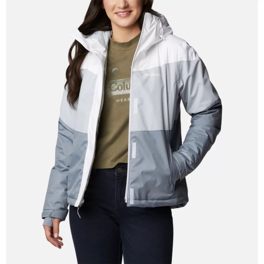 White/Cirrus Grey/Tradewinds Grey Women's Tipton Peak II Insulated Jacket Columbia