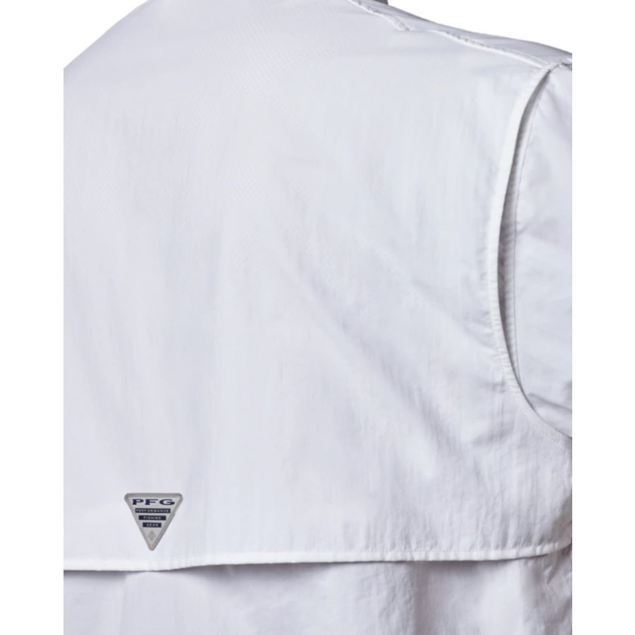 White Columbia Men's PFG Bahama II Short Sleeve Shirt