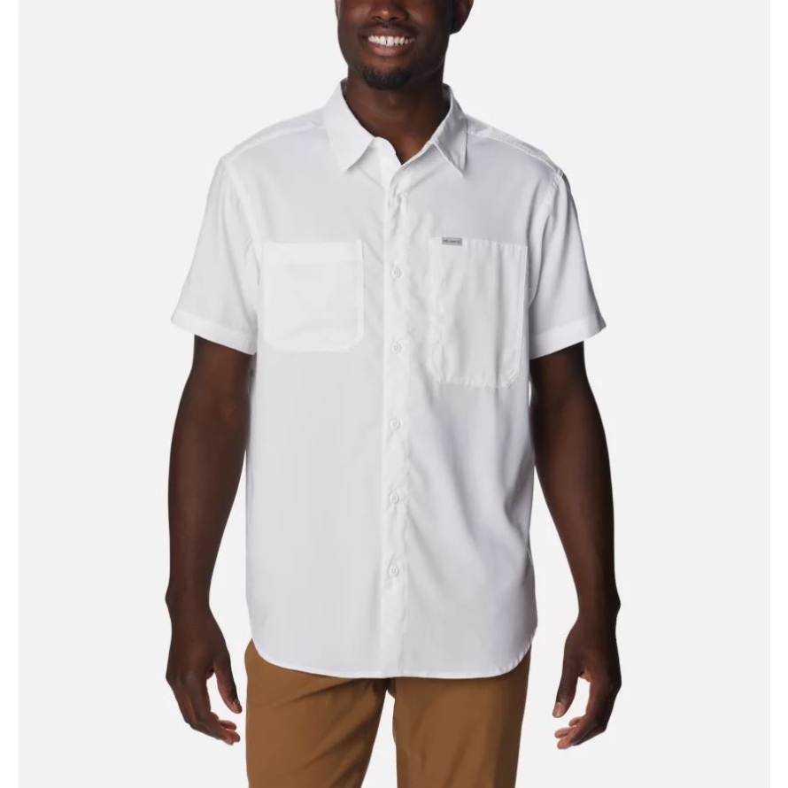 White Columbia Men's Silver Ridge Utility Lite Short Sleeve Shirt Tall