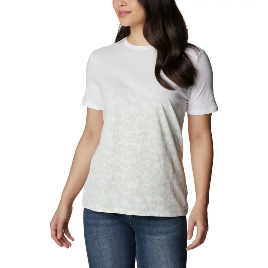White/Dotty Disguise Women's Daisy Days Casual Printed T-Shirt Columbia