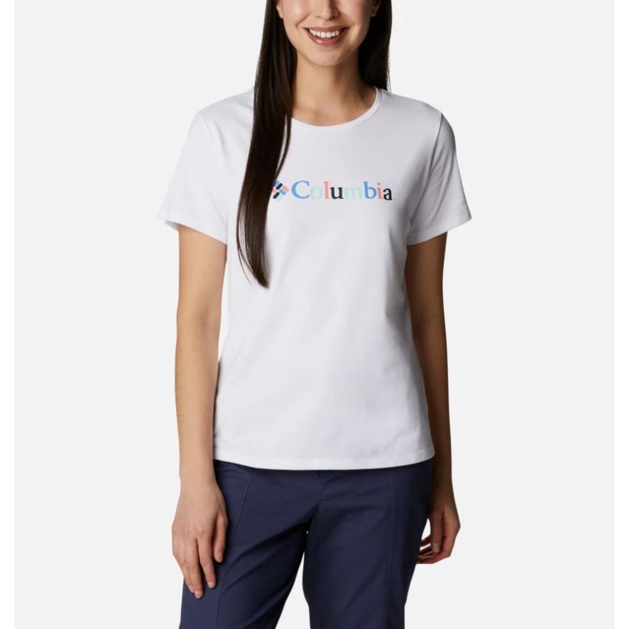 White/Kaleidoscope Women's Alpine Way Screen T-Shirt Columbia