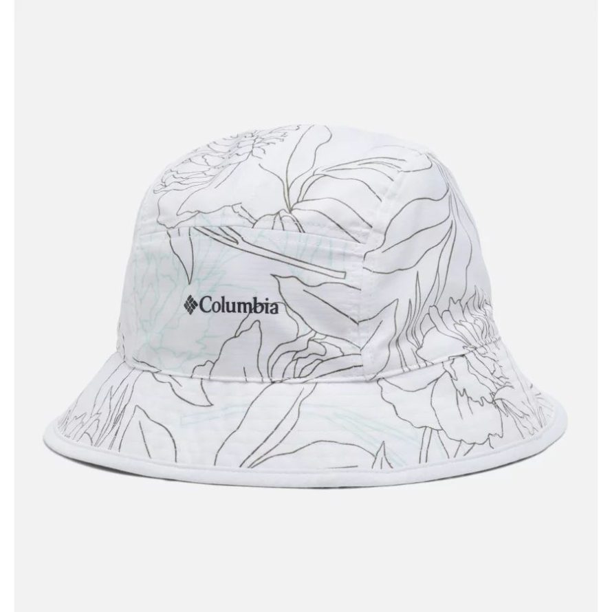 White Leafy Lines/White Summerdry Reversible Bucket Hat Columbia