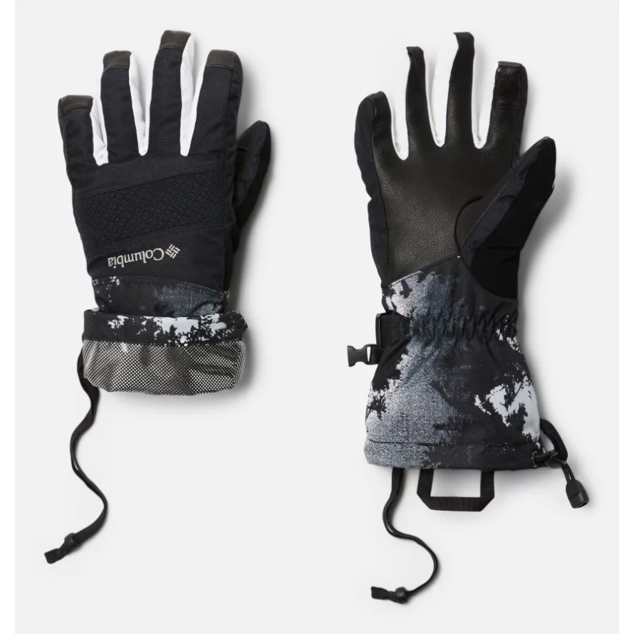 White LookUp Print Columbia Women's Whirlibird II Ski Gloves