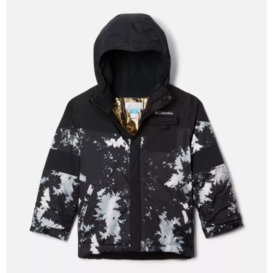 White Lookup/Black Columbia Boys' Mighty Mogul II Omni-Heat Infinity Insulated Jacket