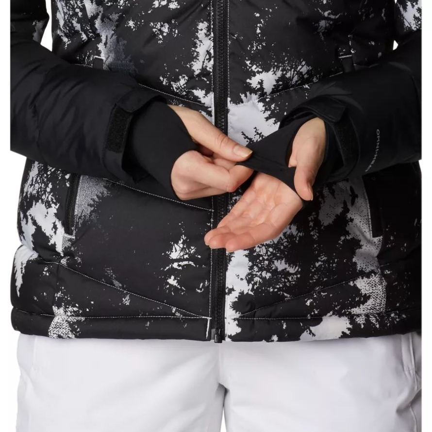White Lookup Print/Black/White Columbia Women's Abbott Peak Insulated Jacket