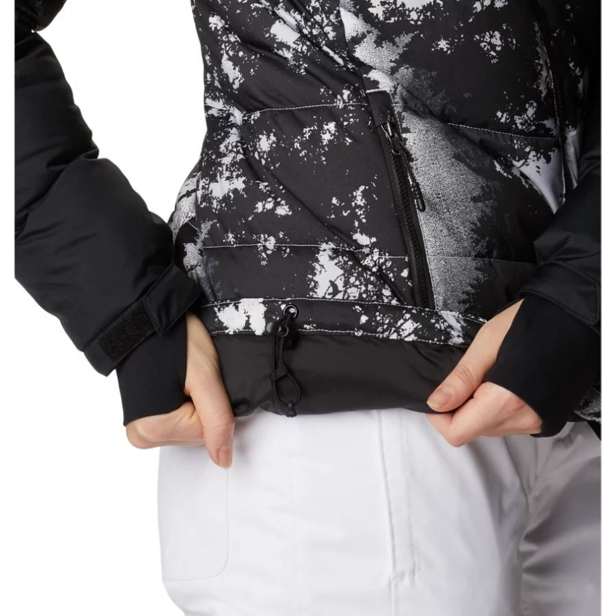 White Lookup Print/Black/White Columbia Women's Abbott Peak Insulated Jacket