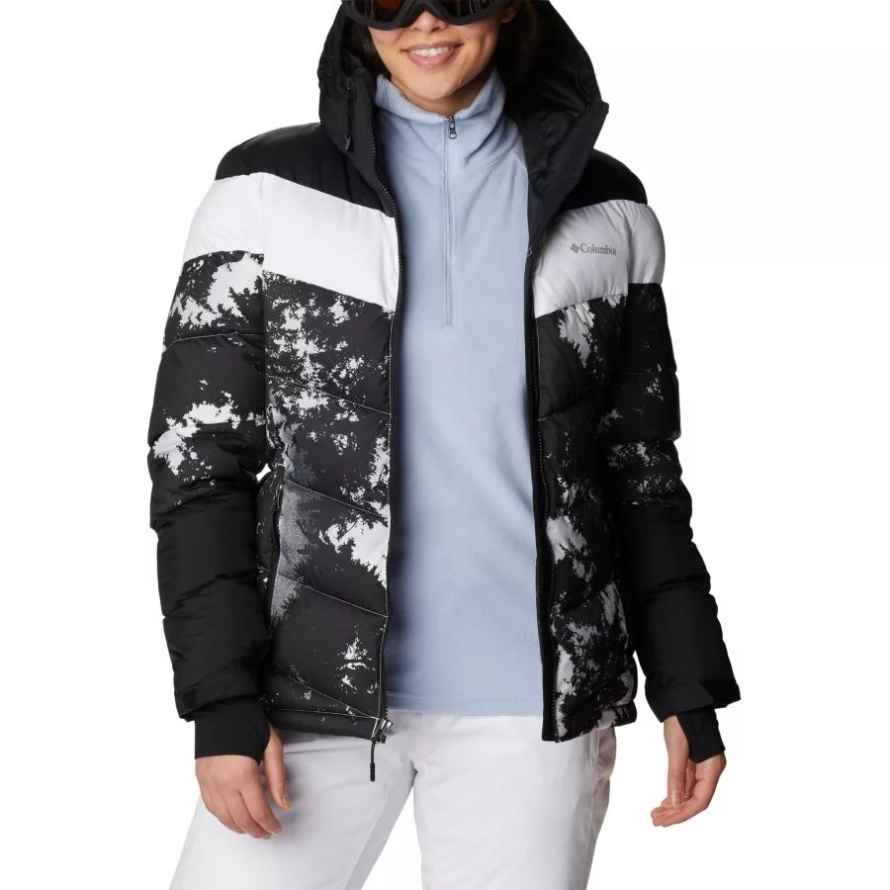 White Lookup Print/Black/White Columbia Women's Abbott Peak Insulated Jacket