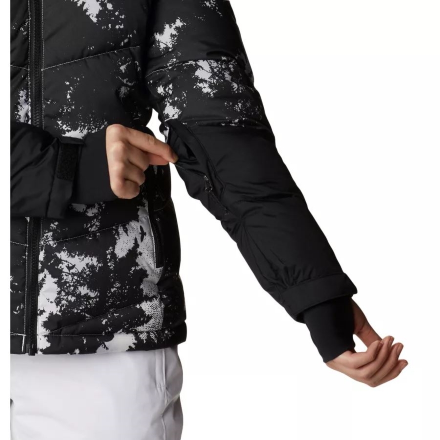White Lookup Print/Black/White Columbia Women's Abbott Peak Insulated Jacket