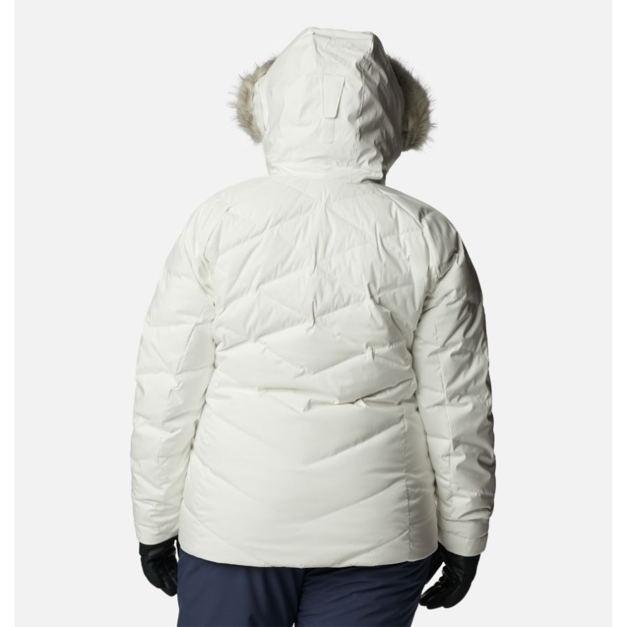 White Sheen Women's Lay D Down II Jacket Plus Size Columbia