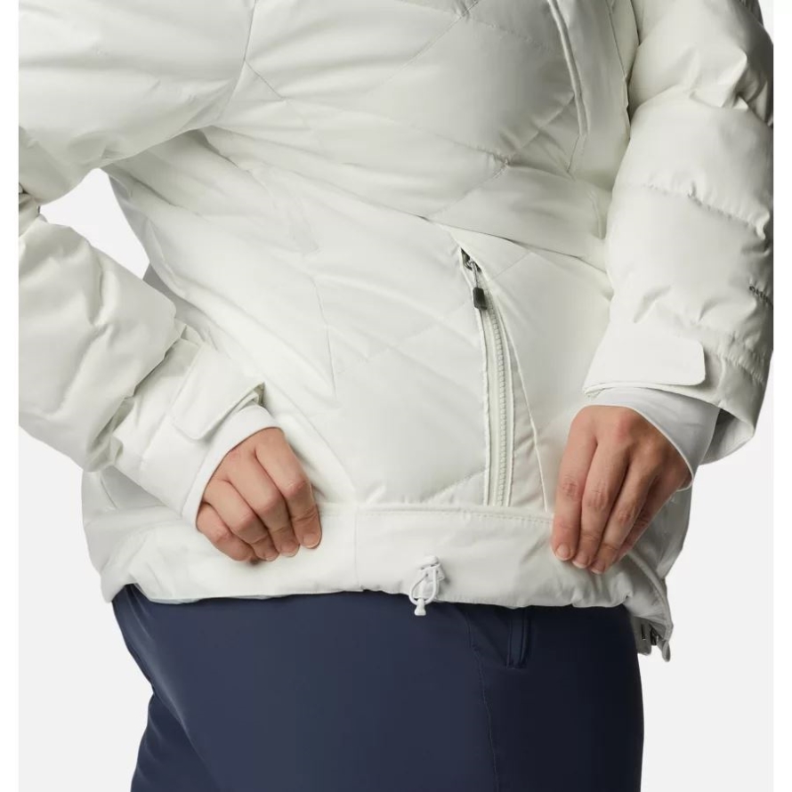 White Sheen Women's Lay D Down II Jacket Plus Size Columbia