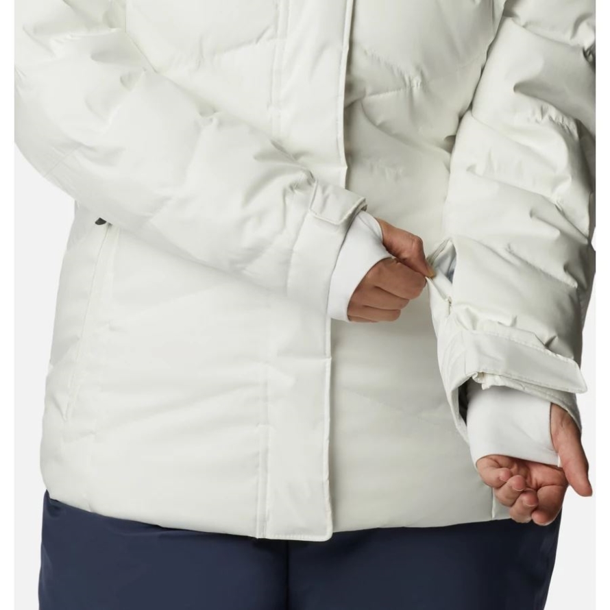 White Sheen Women's Lay D Down II Jacket Plus Size Columbia