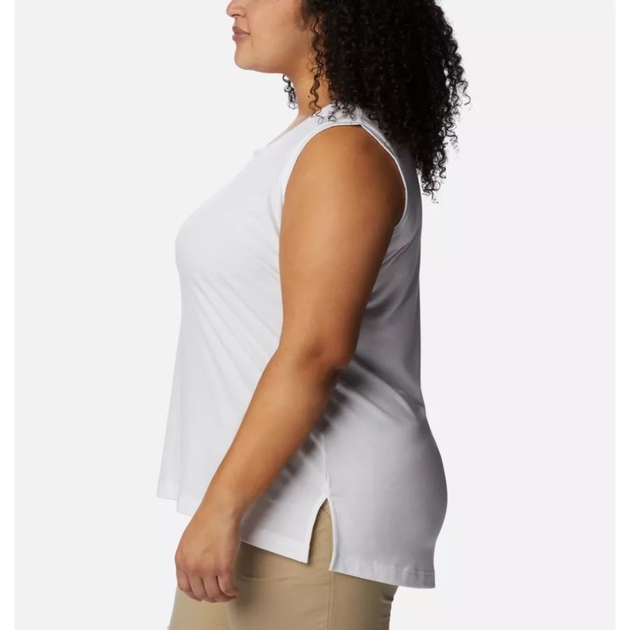 White Women's Boundless Beauty Tank Plus Size Columbia