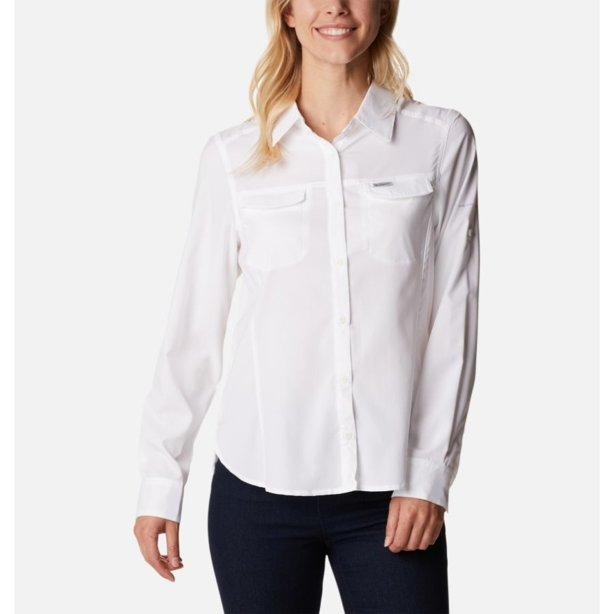 White Women's Silver Ridge Lite Long Sleeve Columbia