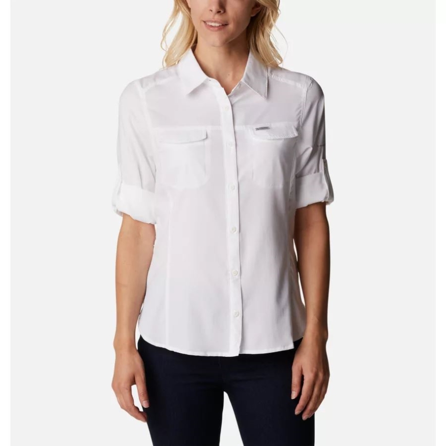 White Women's Silver Ridge Lite Long Sleeve Columbia
