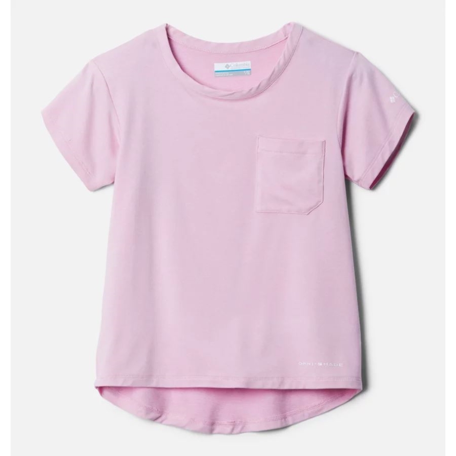 Wild Rose Heather Girls' Tech Trail T-Shirt Columbia