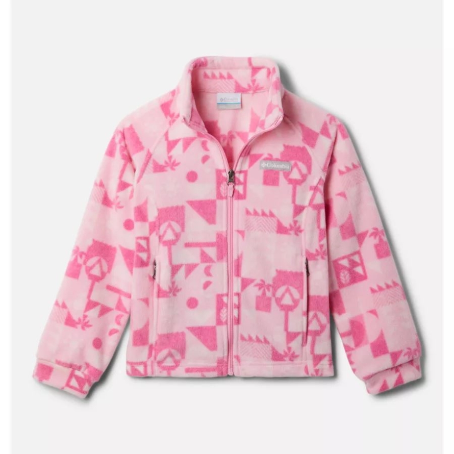 Wild Rose Quest Girls' Benton Springs II Printed Fleece Jacket Columbia Brand