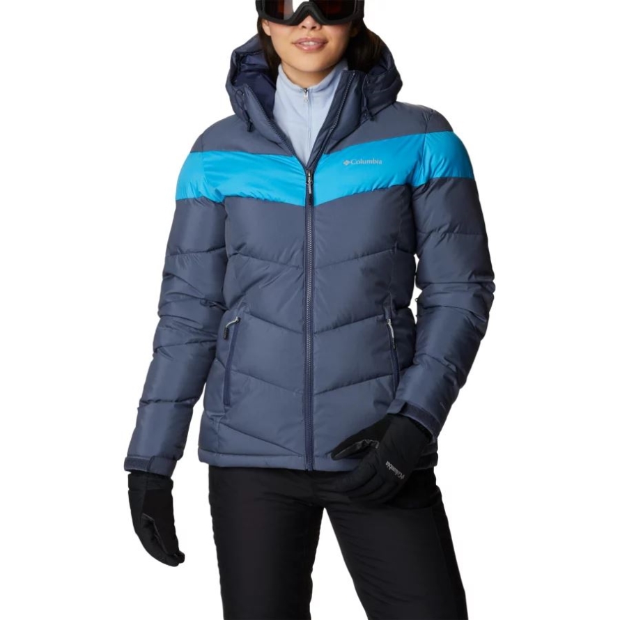 Women's Abbott Peak Insulated Waterproof Ski Jacket Nocturnal Sheen/Blue Chill Columbia