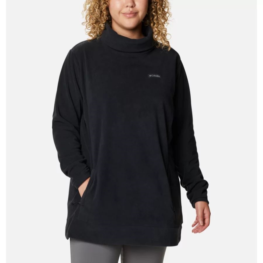 Women's Ali Peak Fleece Tunic Plus Size Black Columbia