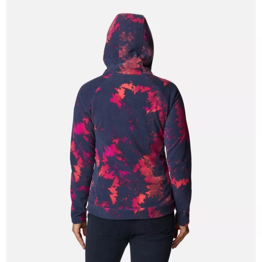 Women's Ali Peak Hooded Fleece Columbia Nocturnal Lookup Print